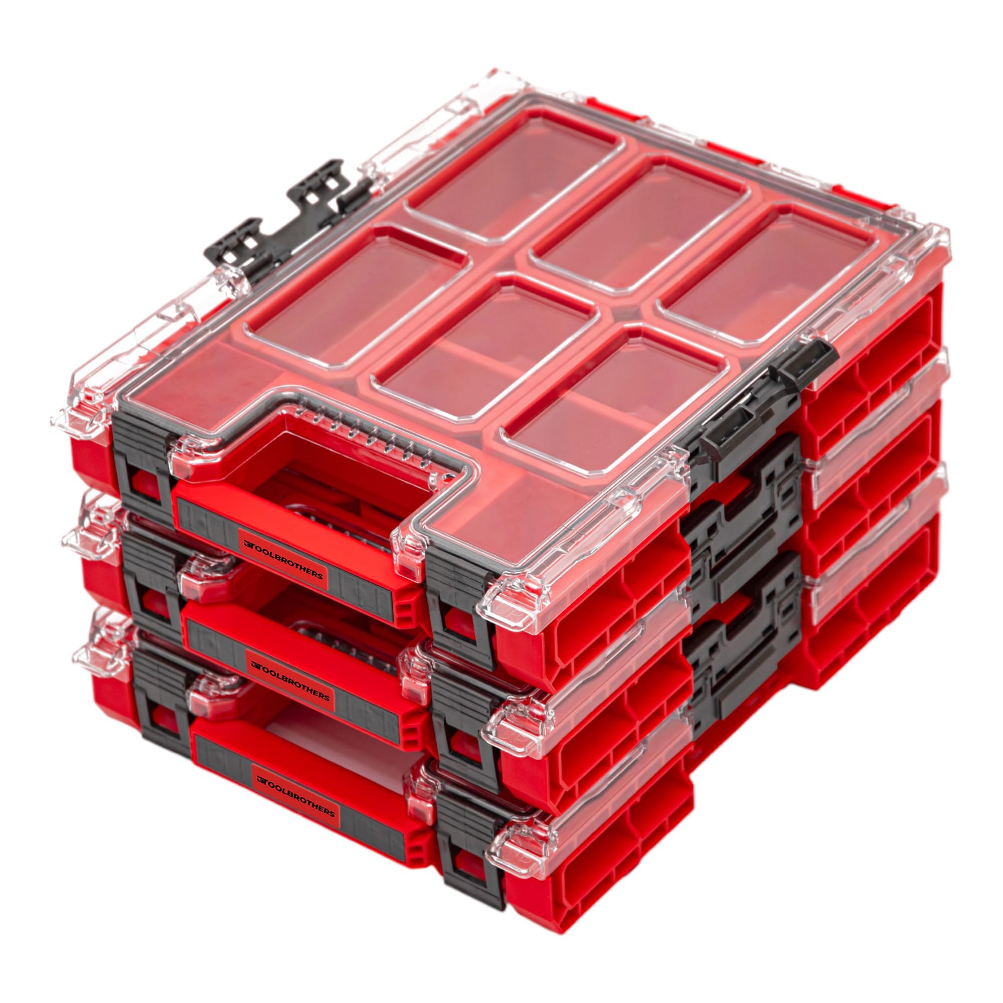 Toolbrothers RHINO ONE organizer M RED ULTRA HD organizer 365 x 265 x 77 mm 2,5 l można układać w stos, IP66