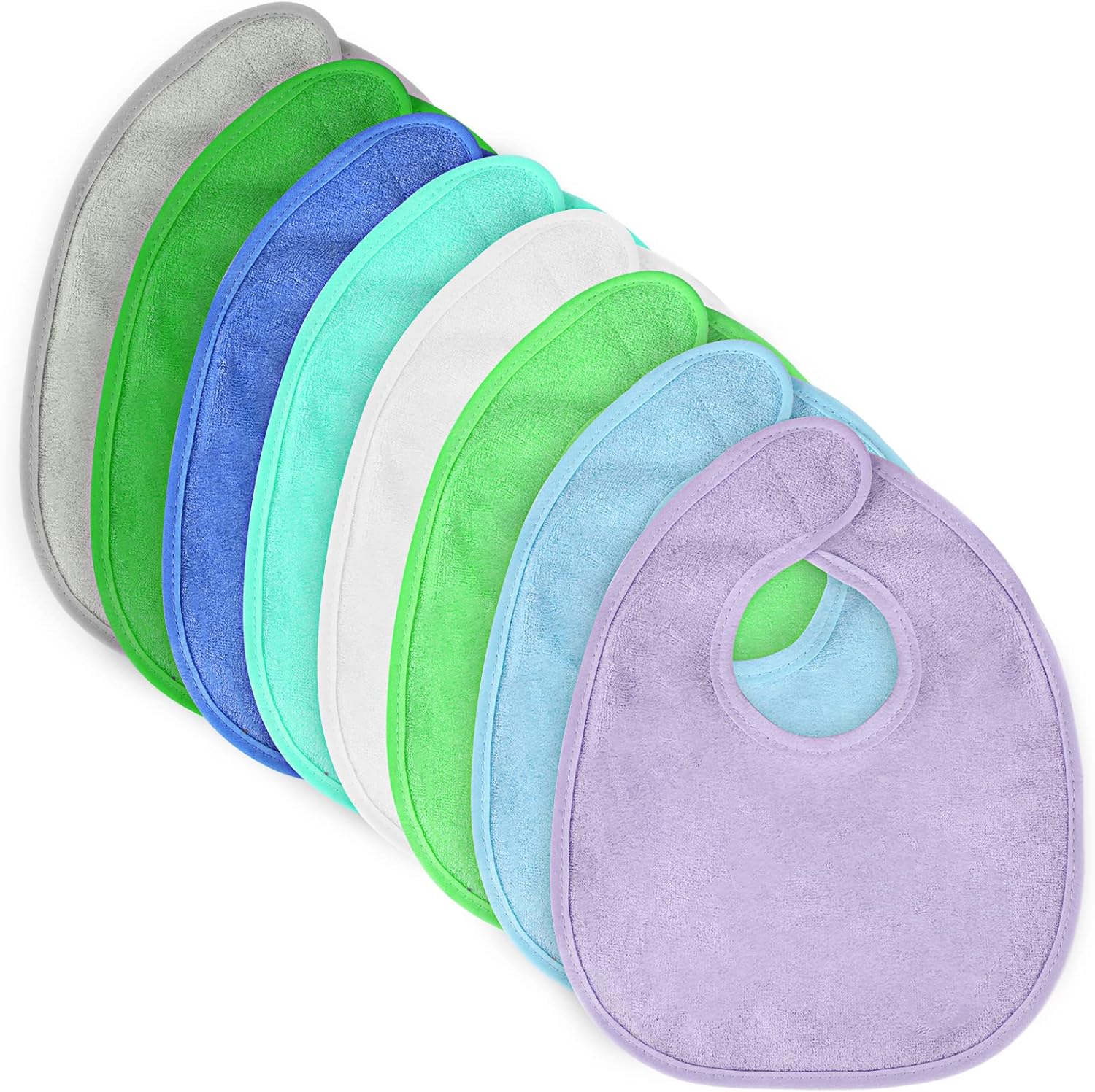 Vicloon Baby Bandana Dribble Bibs Drool Bibs, 8pcs Infant Bibs Baby Teething Bibs Soft and