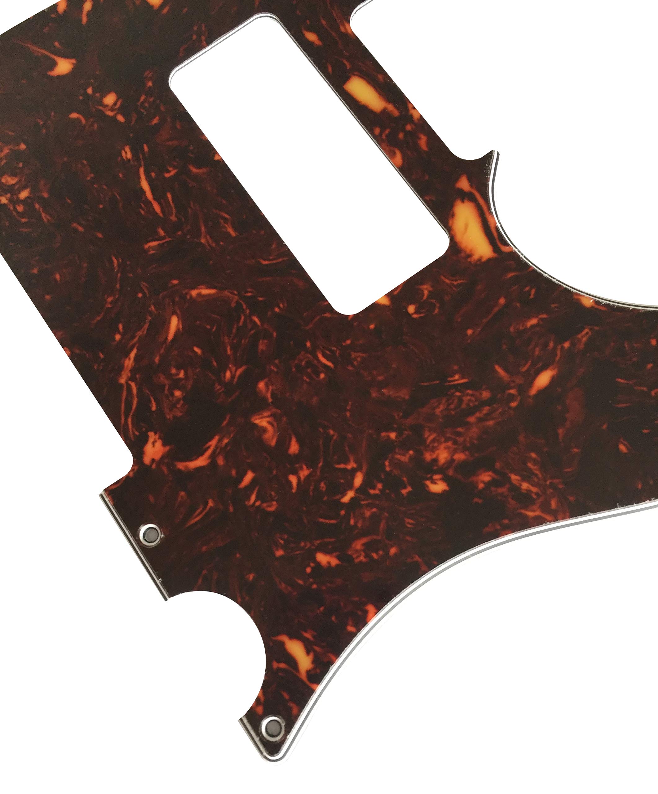 For Fender Esquire Telecaster 5 Hole P90 Style Guitar Pickguard Scratch Plate (4 Ply Brown Tortoise)
