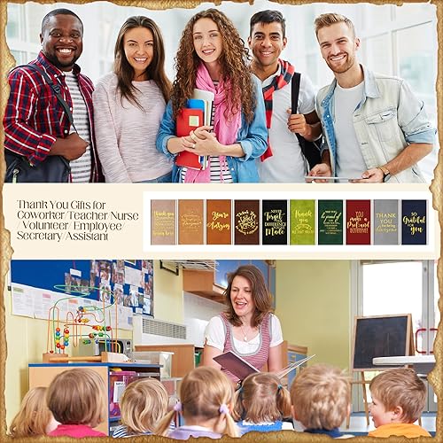 Miniatura 3 de Regalo de agradecimiento A6, cuaderno de cuero A6, regalo de regreso a clases, bloc de notas inspirador, bolsillo motivacional a granel, pequeños