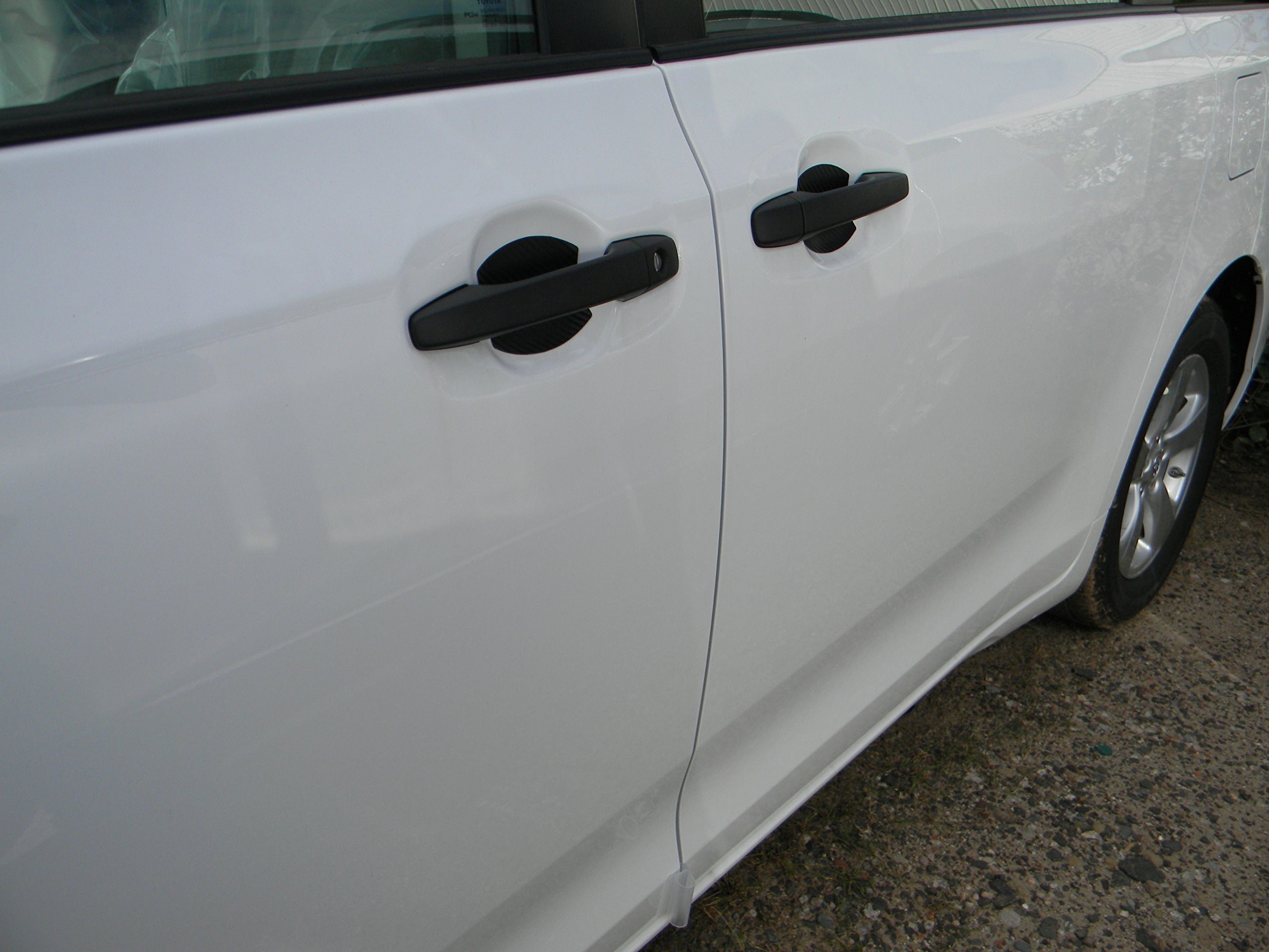 Pegatinas De Fibra Carbono Para Umbral Nissan MICRA - Pack 4 Piezas Antiarañazos