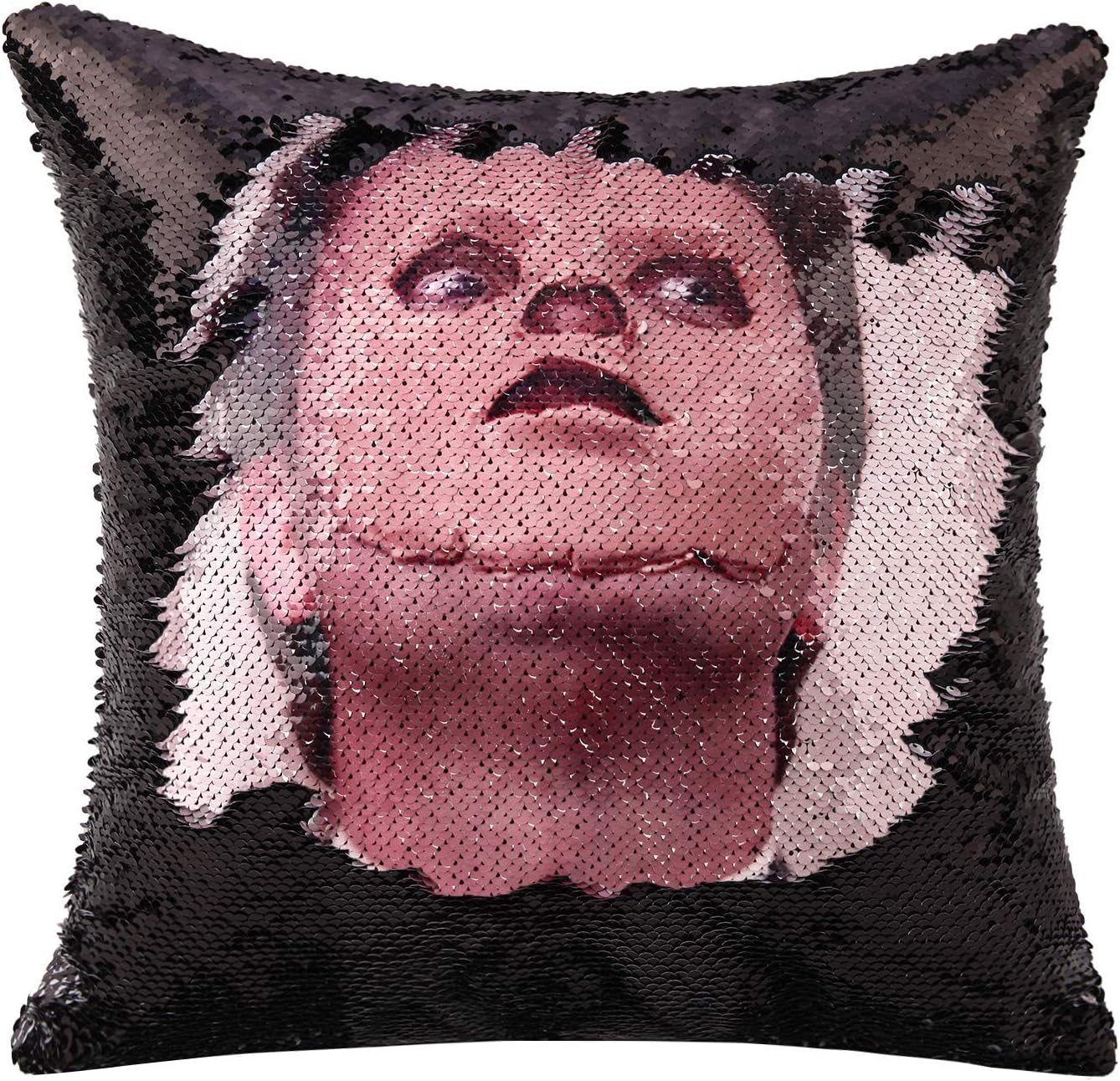 the office sequin pillow