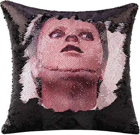 sequin pillow the office