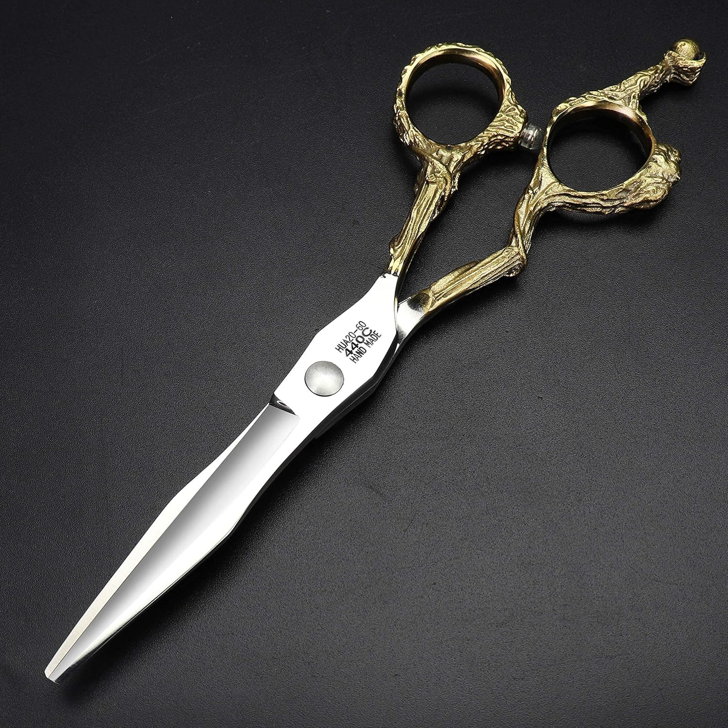 Professional hair barber scissors Japanese material steel 440c, hairdresser barber shop hair clipper (Silver?set?)