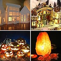 Vista 2 de Meonum Paquete de 2 Cables de Accesorios con 6 Bombillas LED T20, Luz de Molde Soplado para Interiores Blanco Cálido con Interruptor, Luz E12