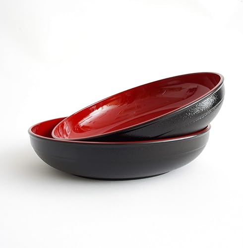 OTSUMAMI TOKYO Plato japonés multiusos poco profundo para sushi Chirasi, fideos blancos finos, ensaladas, aperitivos y confitería japonesa. 7.75 in.