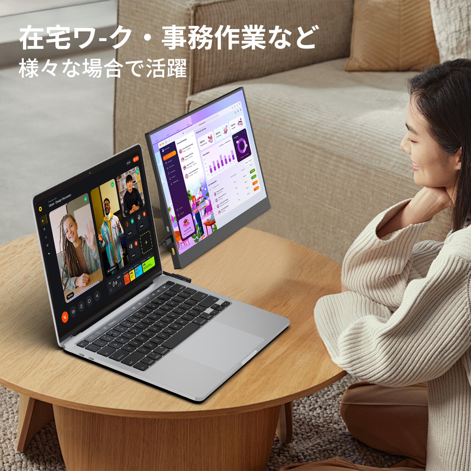 Amazon.co.jp: Laptomo モバイルモニター 15.6インチ 1920×1080 FHD