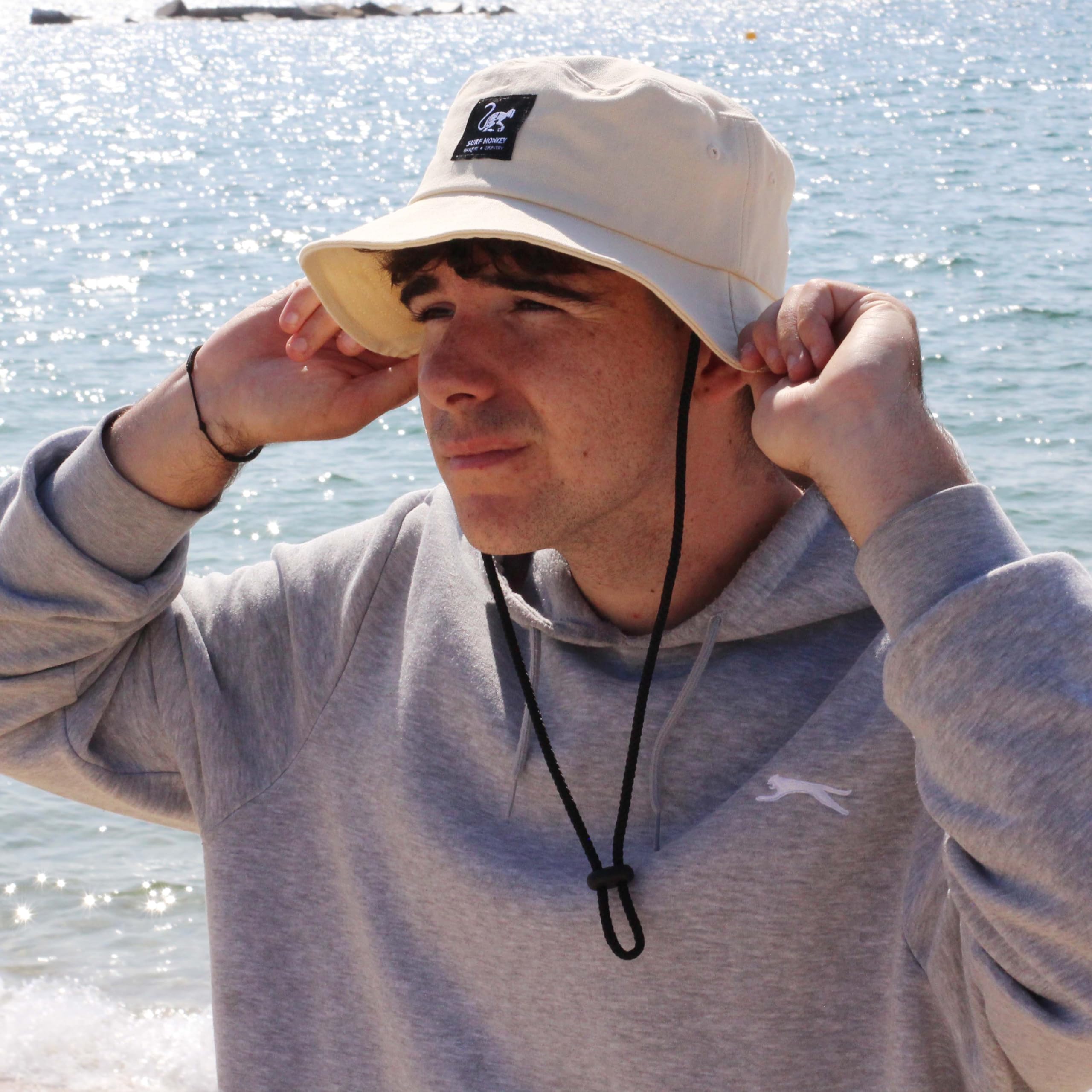Surf Monkey Boonie Hat Fischermütze für Herren/Damen, 100 % Baumwolle