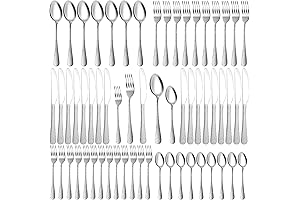 Shimeyao 80 Pcs Hammered Silverware Set: Elevate Your Dining Experience with Superior Stainless Steel Flatware