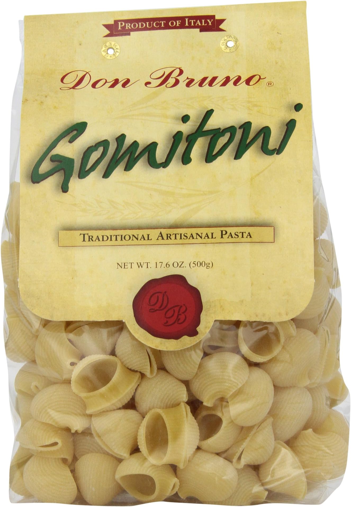 Don Bruno Pasta, Gomitoni, 17.6 Ounce (Pack of 6)