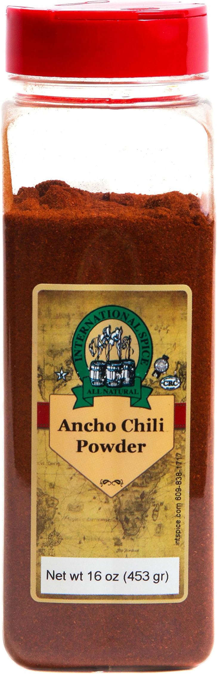 International SpicePremium Gourmet Spices- ANCHO CHILI POWDER-: 16 OZ