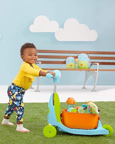Miniatura 6 de Skip Hop juguete 3 en 1 para bebés, caminador, carrito de juguete, para empujar, con forma de perro