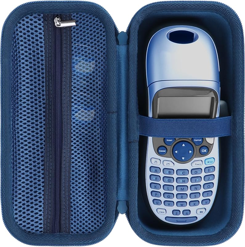 Storage Case Compatible with DYMO LetraTag 100H / 100H Plus Handheld Label Maker for Office or Home (Blue)