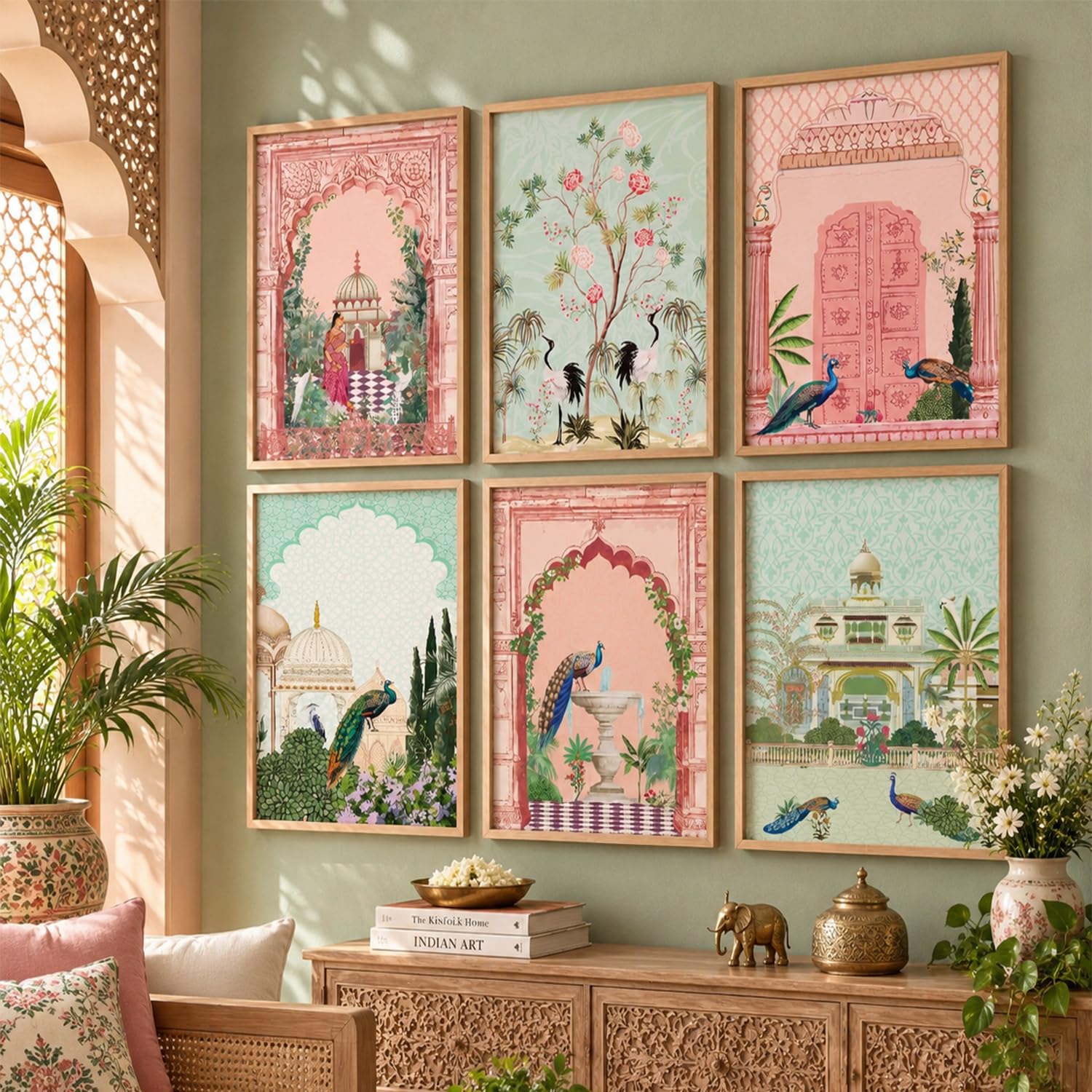 Madhubani Wall Art Set - Indian Pichwai Paintings -16