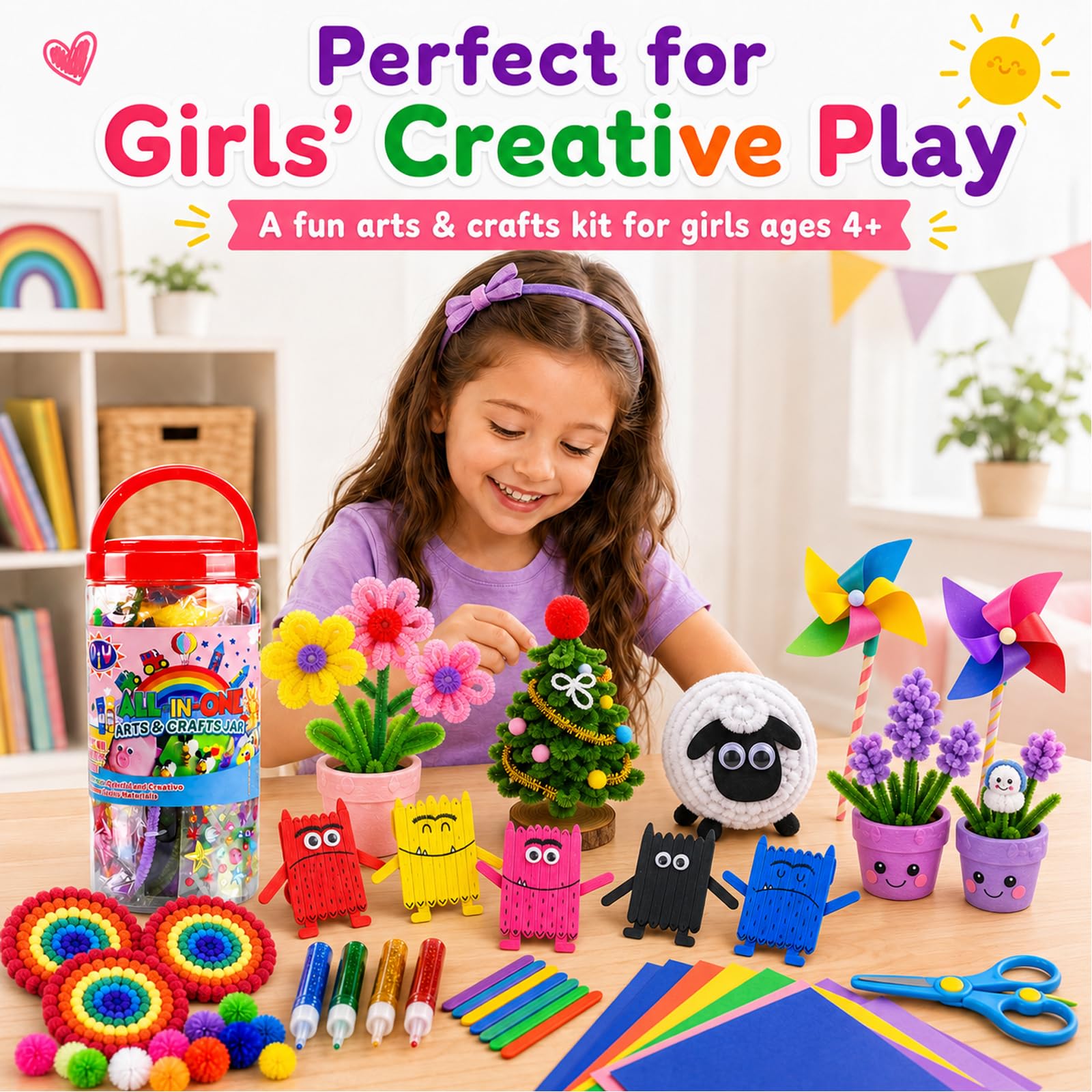 Amazon | FunzBo(ファンズボ) 子ども用アート・工作用品 4歳 5歳 6歳 7