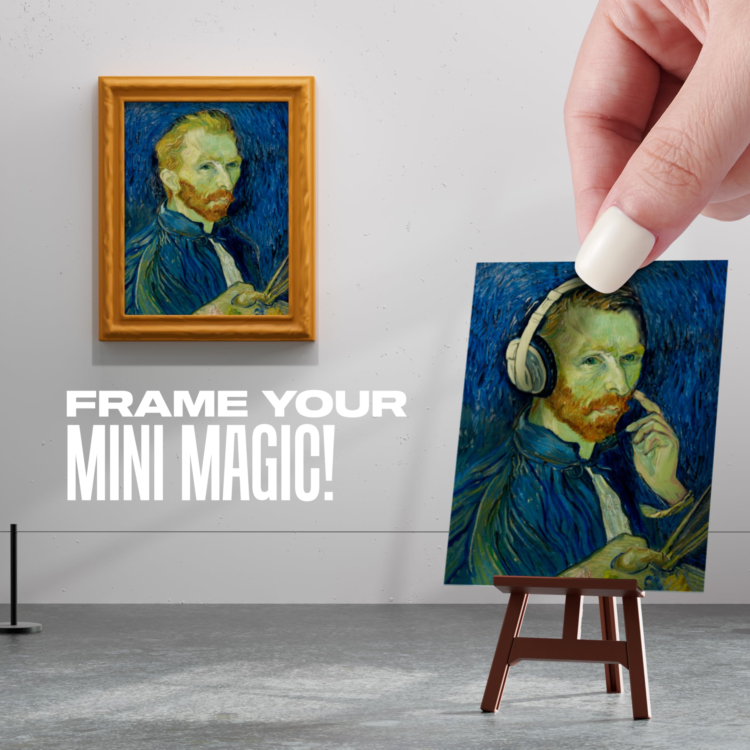 Mini Brands Create Mini Masterpieces Series 1, Cápsula 2 Pack de ZURU, Coleccionables de Miniaturas Reales de Obras Maestras, Cápsulas Misteriosas de Mini Obras de Arte Famosas y Accesorios — view 2