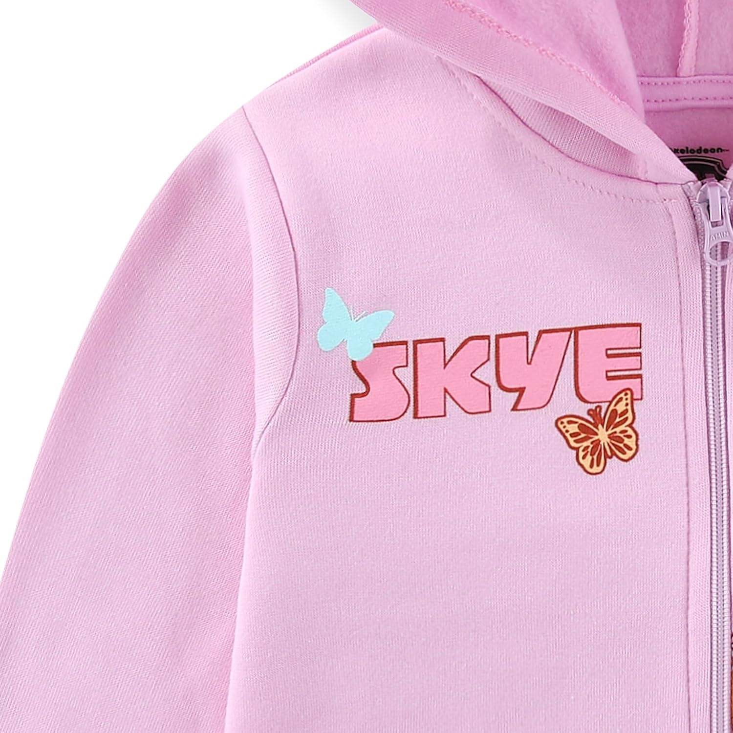 Paw Patrol Nickelodeon Skye Girls Zip Up Hoodie for Toddler and Big Kids - Image 5