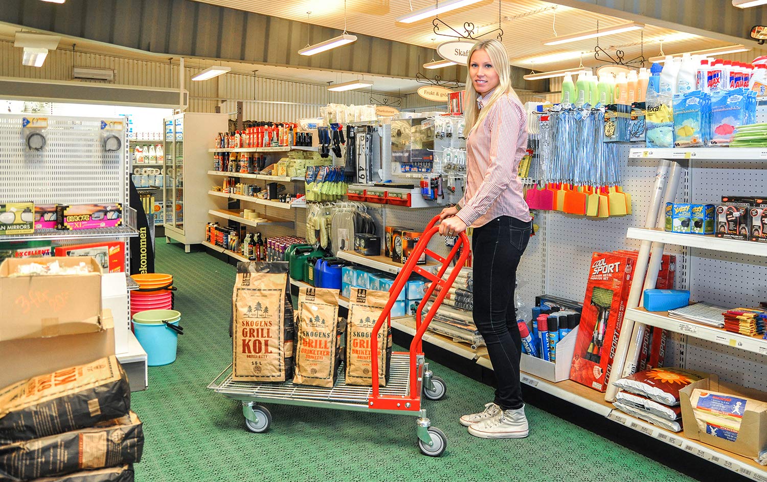Grande gueterwagen | Grande gueterwagen venduto con pavimento in professionale industriale qualità kommi sionier carrello