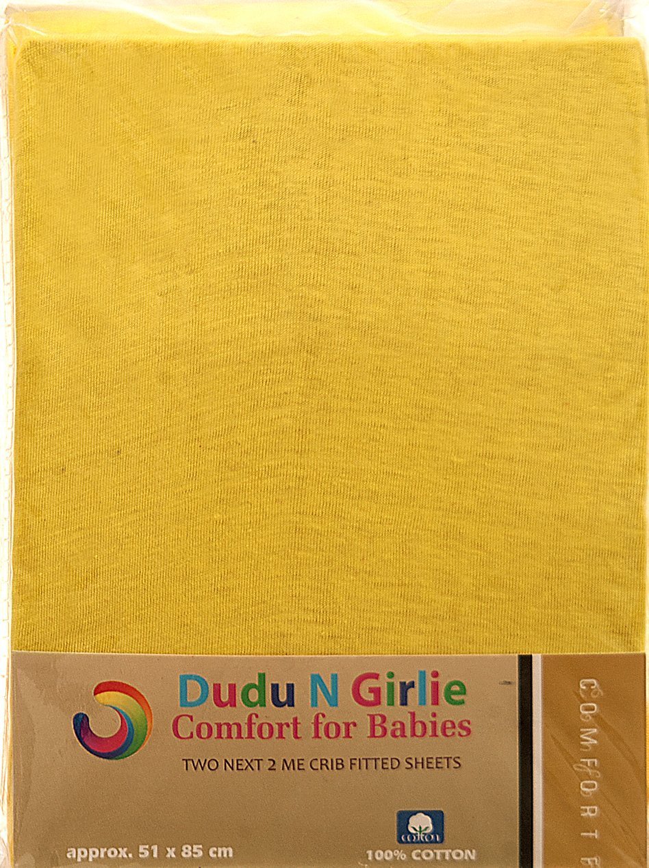 Dudu N Girlie Chicco Next to Me Crib Sheets To (51x85cm), Yellow