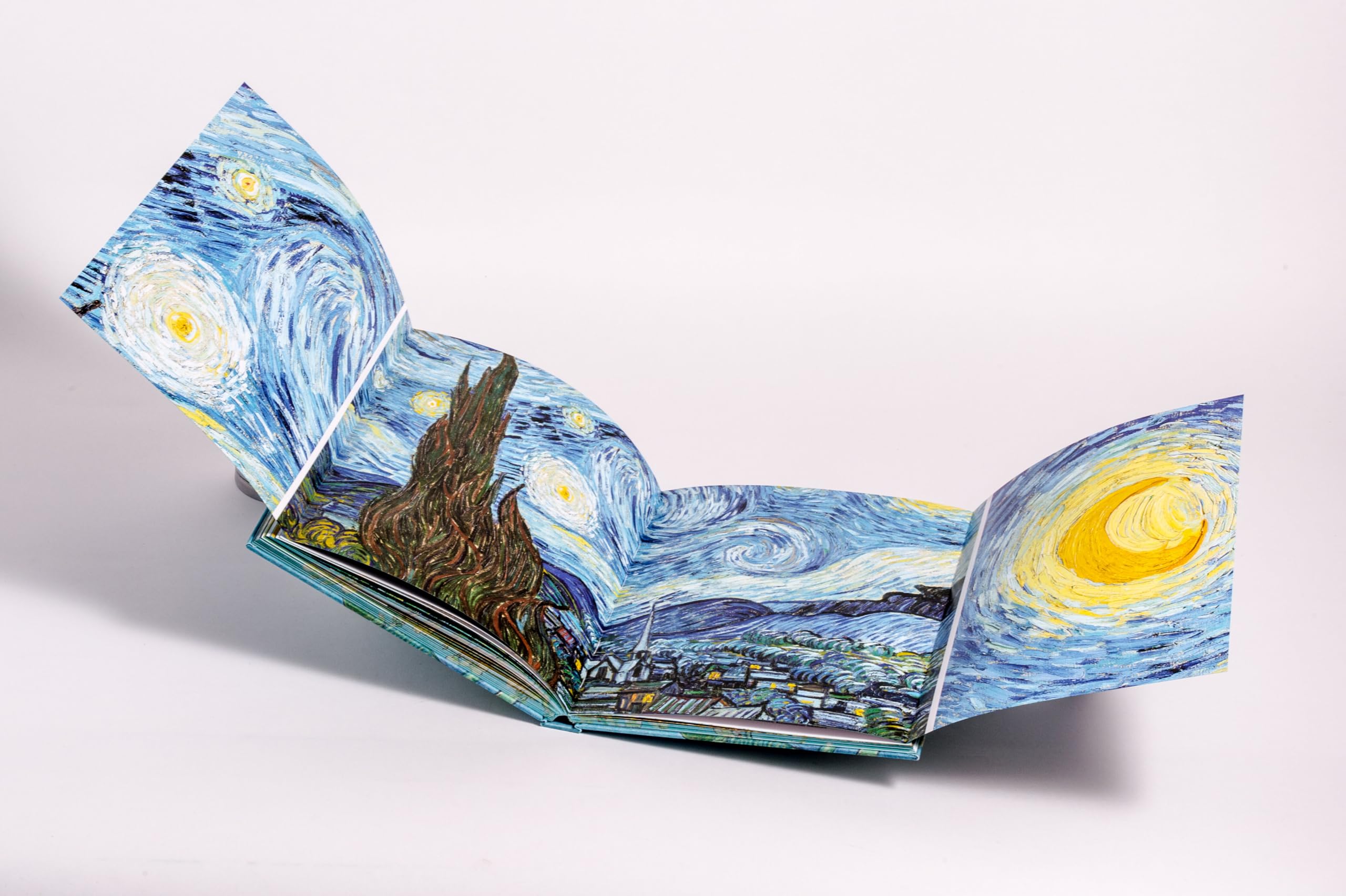 Van Gogh: Meisterwerke - Kunst groß im Bild - Seine Hauptwerke in einer attraktiven Leinenausgabe mit Motiv-Farbschnitt und sechs opulenten Ausklapptafeln (Meisterwerke im Großformat, Band 1)