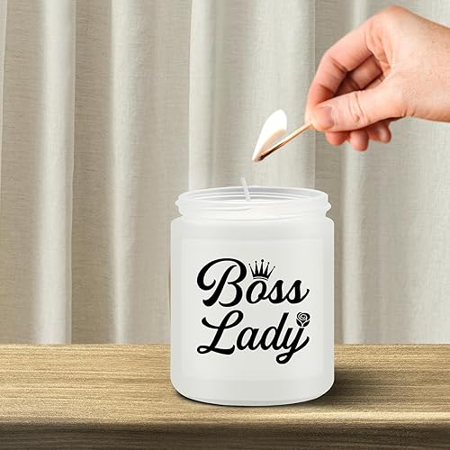 Miniatura 5 de Regalos para el día del jefe para mujeres y hombres, vela con texto en inglés "I'm a Proud Boss", regalo de Navidad para jefe, regalos de cumpleaños