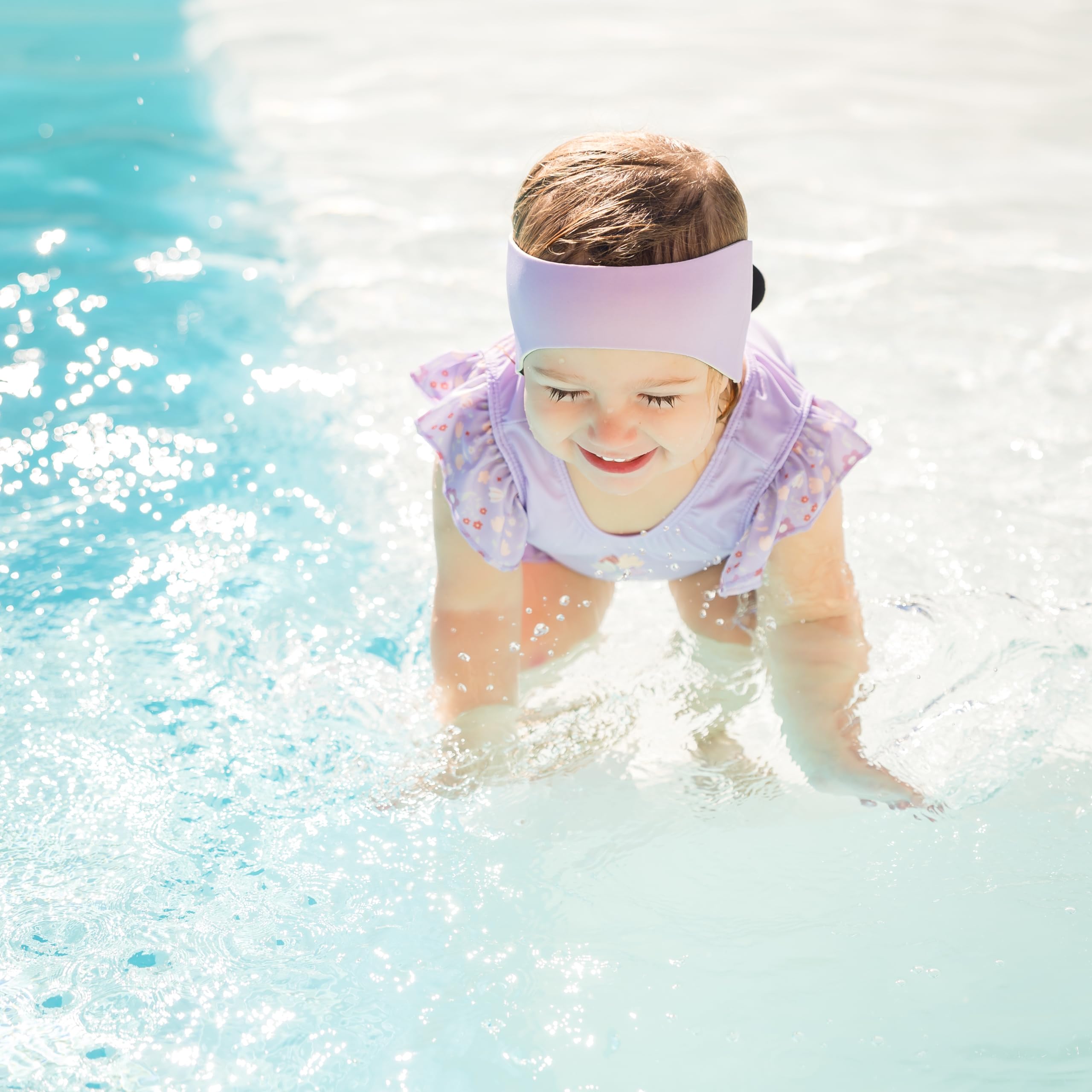Splash About Happy Nappy kostium kąpielowy z falbankami, kolor liliowy, 6-12 miesięcy