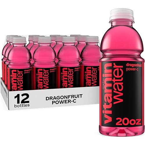 vitaminwater Power-C Dragonfruit Nutrient Enhanced Flavored Water Beverage, 20 fl oz Bottles, 12 Pack - Power-C Dragonfruit - 20 fl oz (Pack of 12)