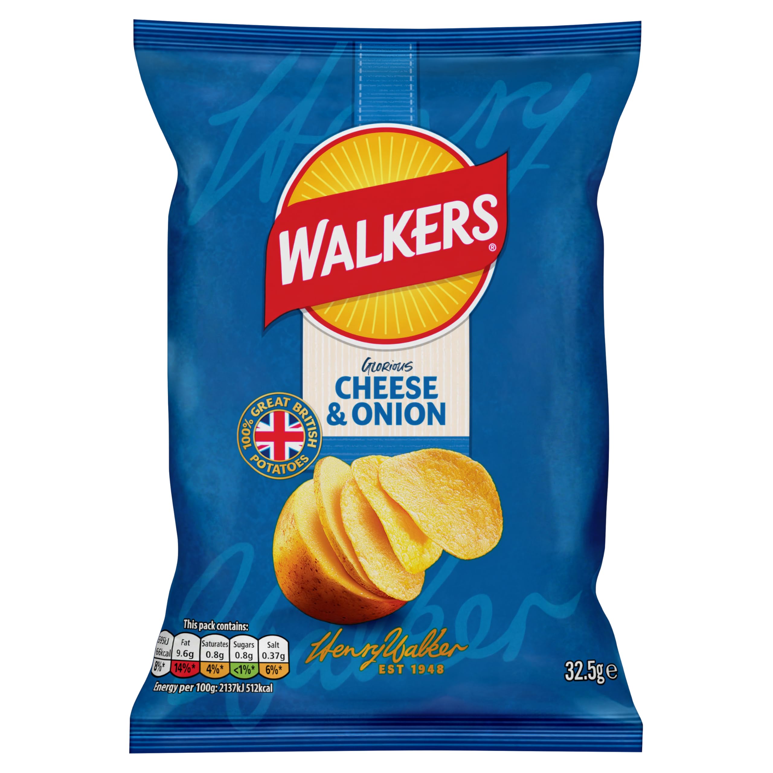 Crisps Cheese and Onion x 32 1040g