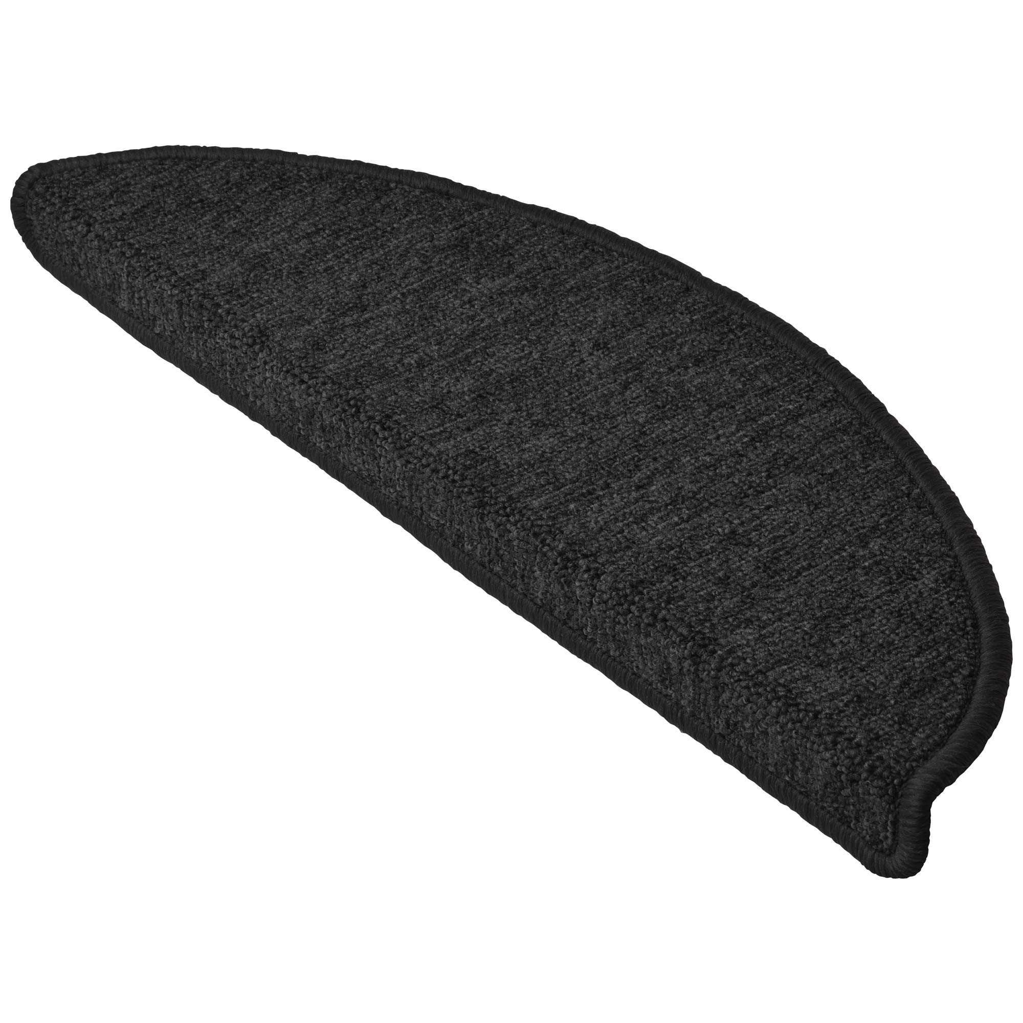 Beautissu 15x Anti Slip Stair Carpet Treads Self Adhesive Indoor Round Mats — image 1