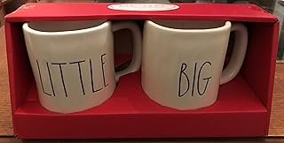 Rae Dunn Little Big Mug Boxed Set of Two, Large Letters