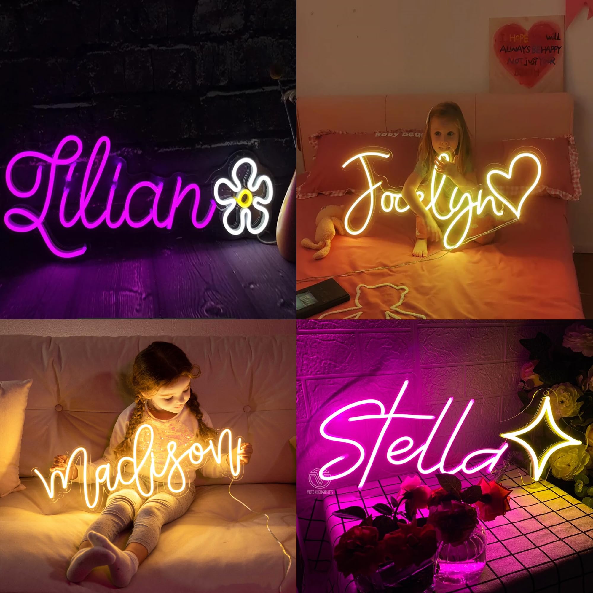 Enseigne Néon LED Personnalisable Avec Motif Astronaute - Néon Mural Décoratif Pour Chambre, Bureau, Soirée - Dimmable