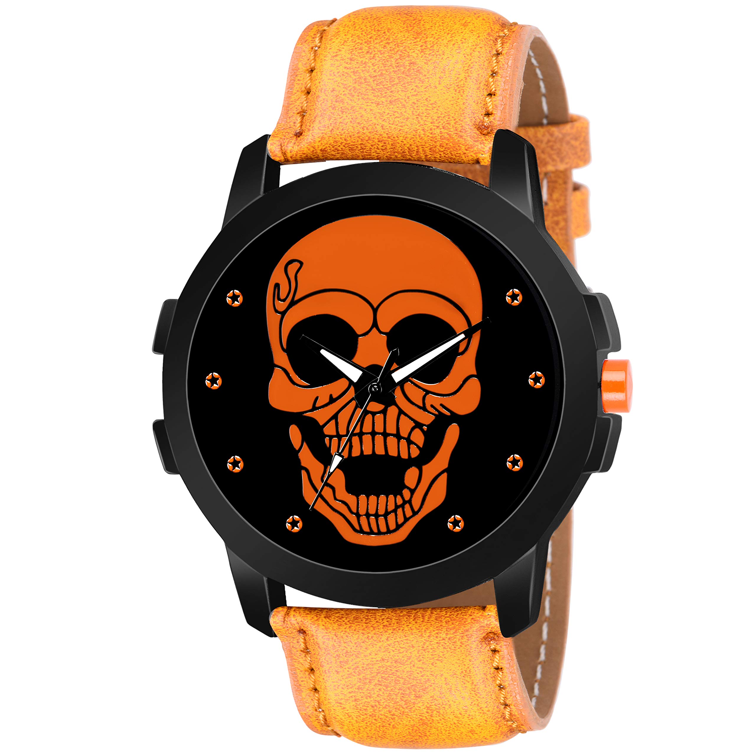 DANZEN Orange Skull dial Watch for Boys (B085HHDVN9) Amazon Price History, Amazon Price Tracker