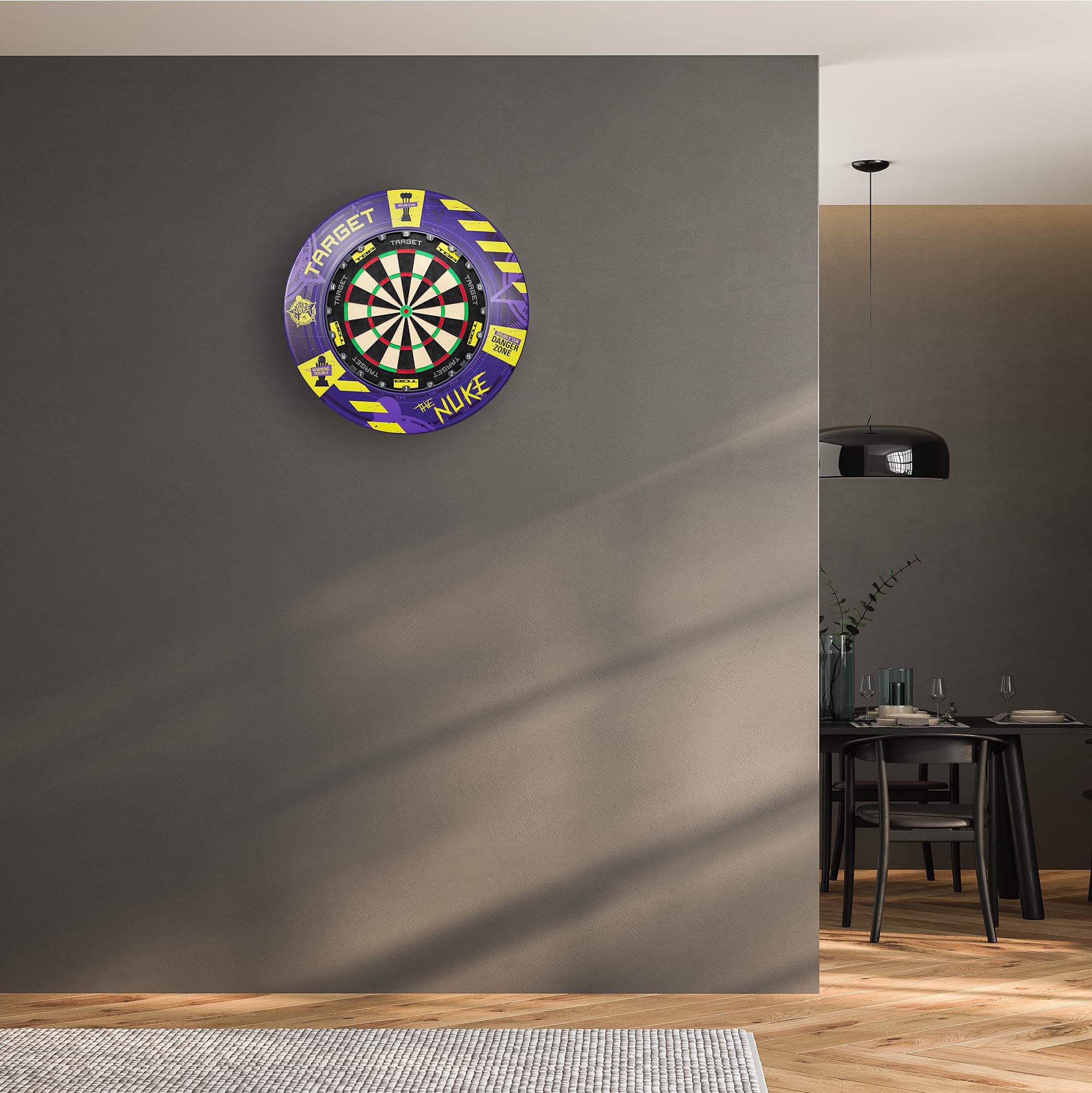 Target Darts Luke Littler Champion du Monde Ensemble Cible de Fléchettes TOR et Entourage de Cible de Fléchettes | Cibles de Fléchettes Standard de Compétition en Acier avec Kit de Fixation