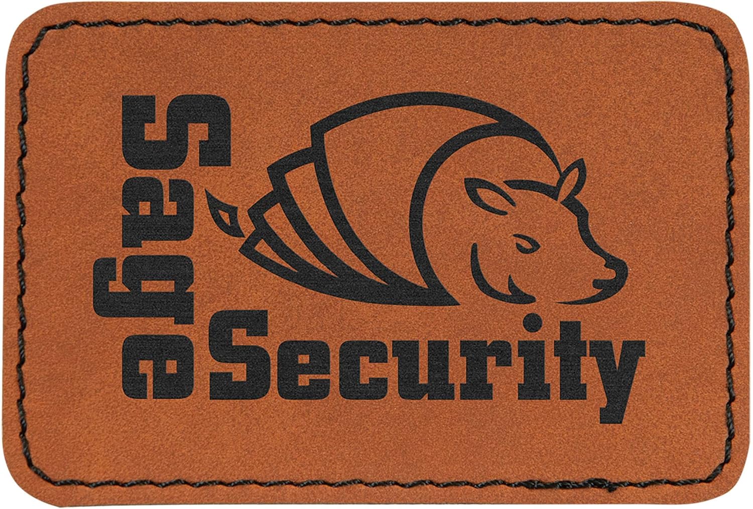 Rectangle Laserable Leatherette Patch with Adhesive, Blank Hat Patches, Glowforge Laser Supplies, Faux Leather, 25 Pack, Rawhide