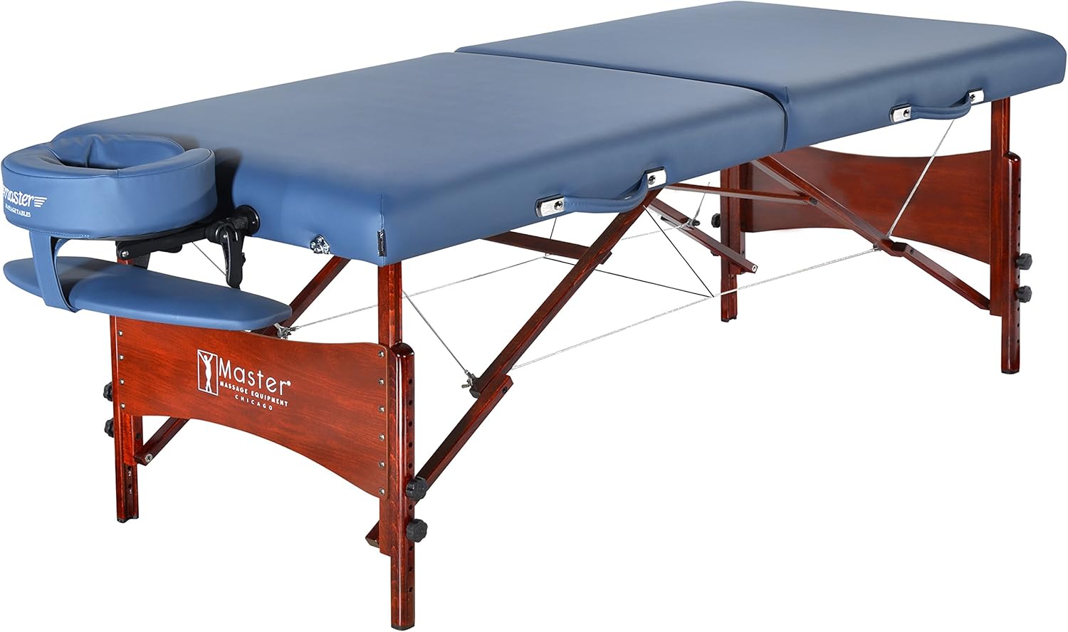 Master Massage 30" Newport Portable Cable Release Massage Table Package, Royal Blue Shiatsu, 1
