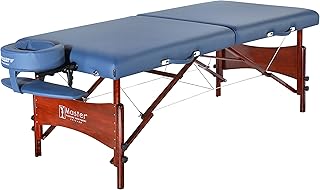 MASTER MASSAGE EQUIPMENT 30" Newport Portable Cable Release Massage Table Package, Royal Blue
