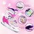 MammyGol Girls Kids Ice Skates for Children Boys 4 Size Adjustable Ice Skate with Fleece Lining for Outdoor