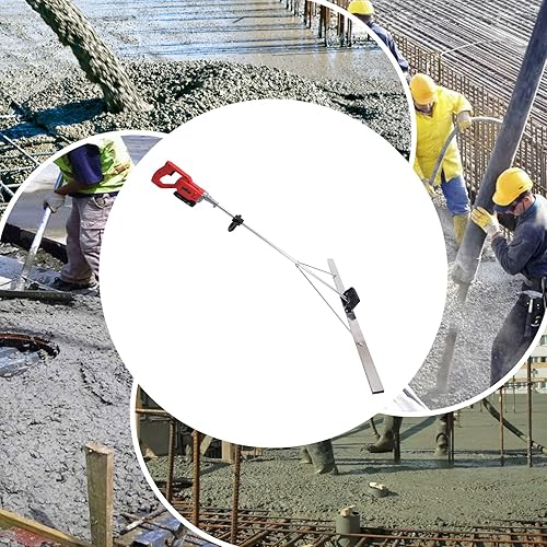 Miniatura 5 de TFCFL Concrete Power Regla de cemento con batería Vibrador de nivelación vibratoria Herramienta de nivelación de 21 V Paleta de potencia con regla