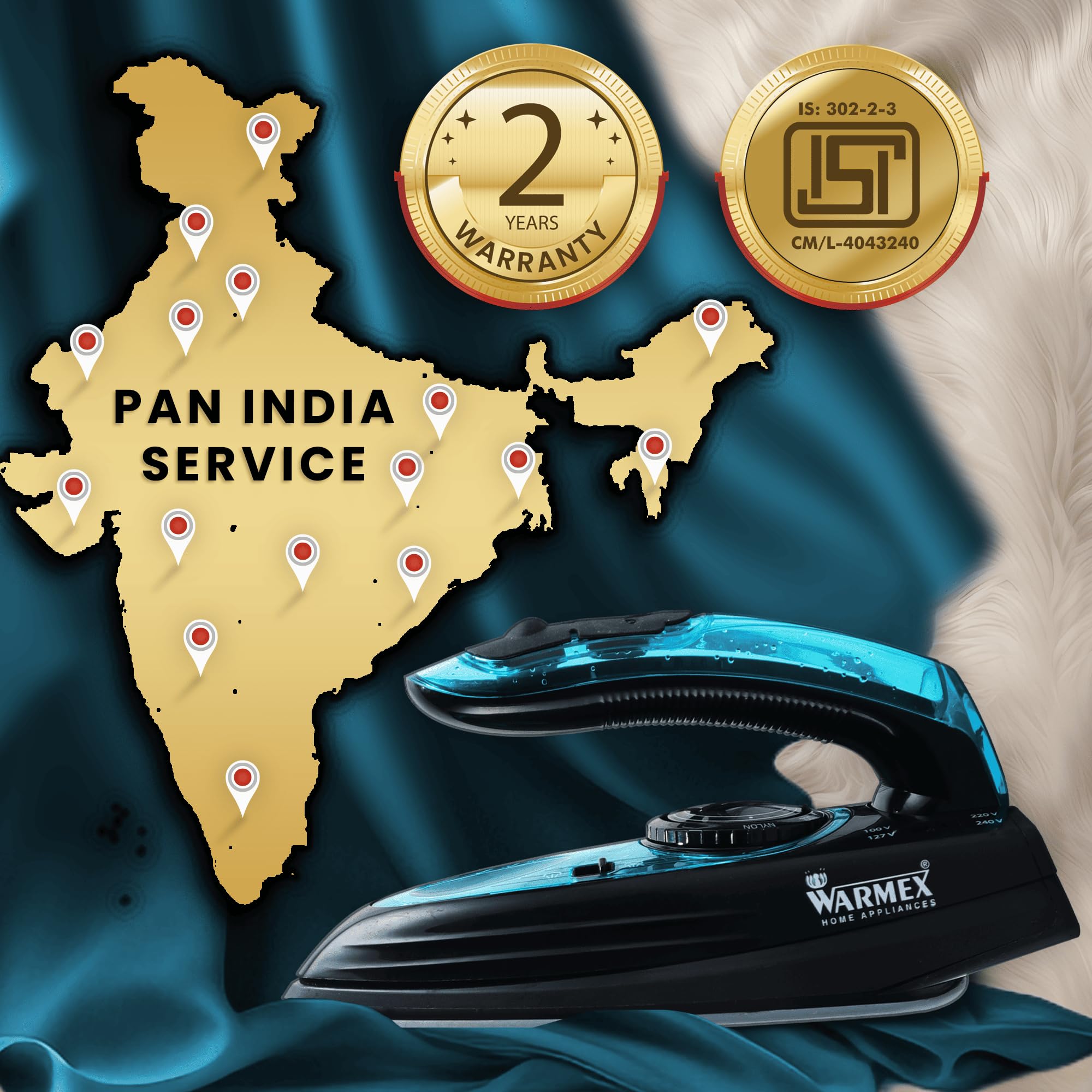 Warmex Portable Steam Iron - Travel & Home Ironing -7 Warmex Portable Steam Iron - Travel & Home Ironing -7