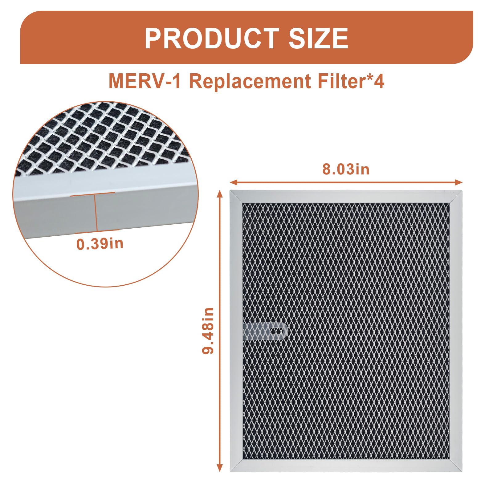 MERV-1 Filtros de repuesto para deshumidificadores Sentinel HD35P HS35 Crawl Space, paquete de 4 3