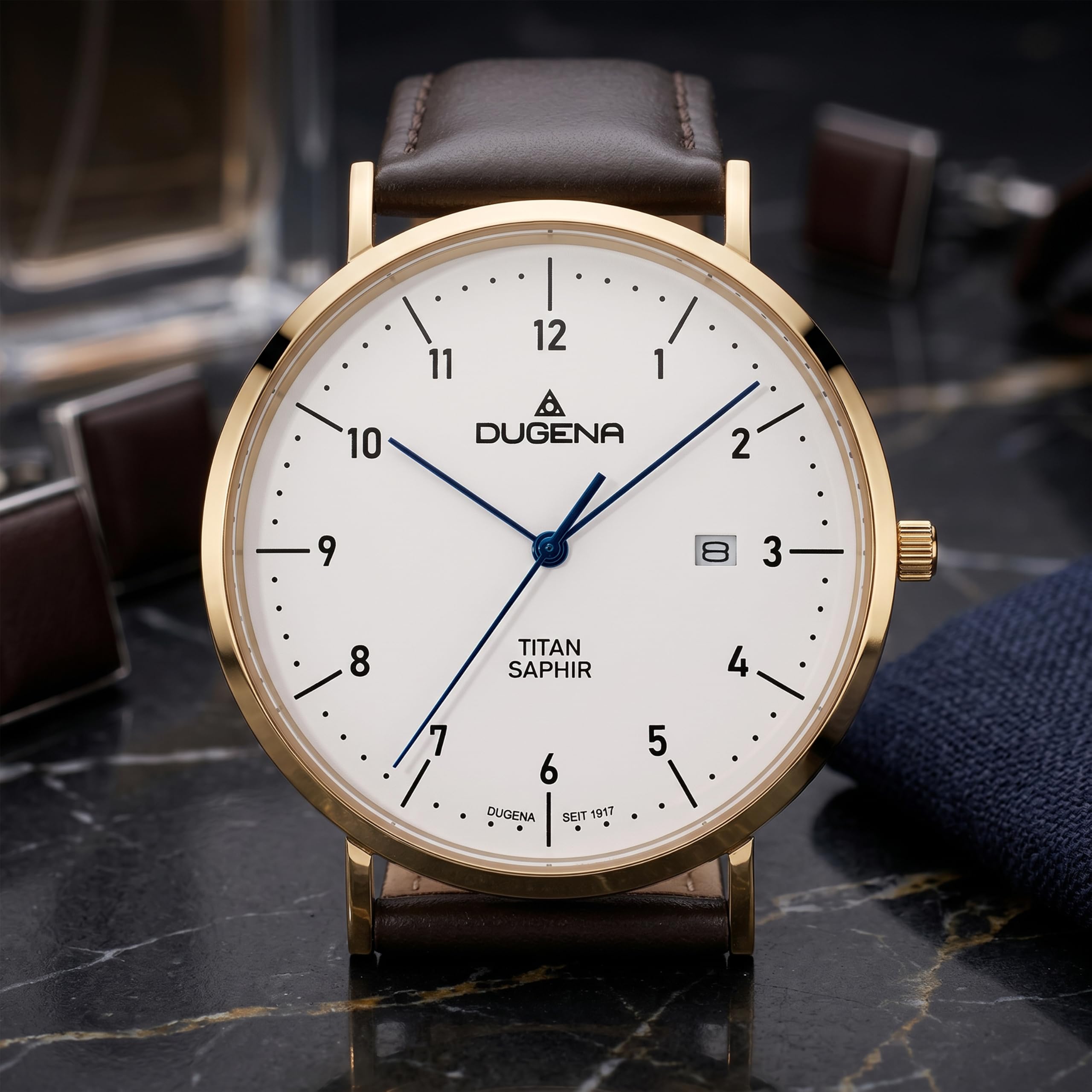 Dugena Stuttgart Herren-Armbanduhr Quarz