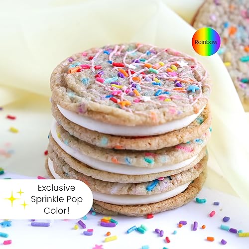 Miniatura 2 de Sprinkle Pop Ultimate Unicorn Rainbow Jimmies - Mezcla de espolvorear  Gránulos amarillos, rojos, blancos, azules, morados, para decorar pasteles de
