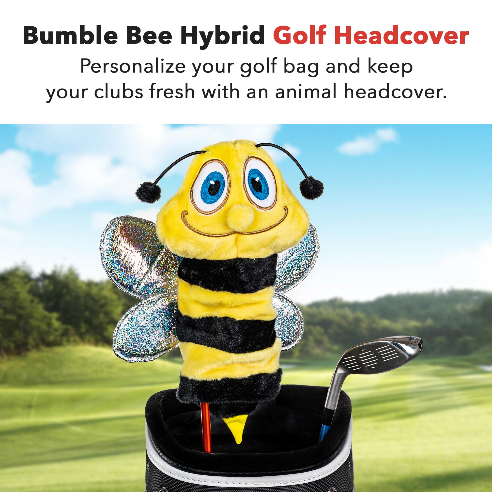 Daphne's Headcovers Bee Hybrid Golf Club Headcover