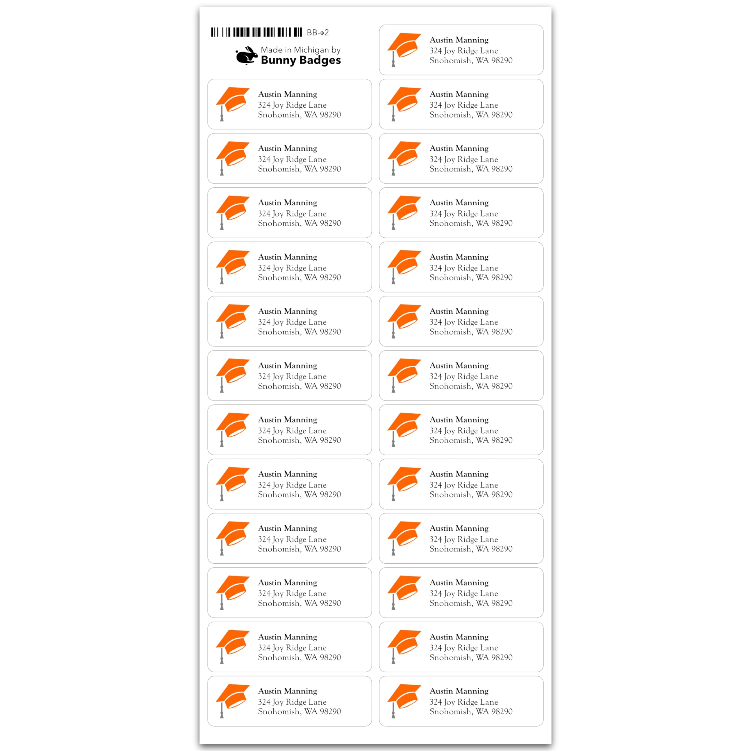 Graduation Return Adress Labels Graduation Return Address Labels