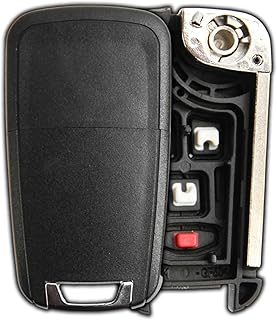 Remote Start Key Fob Shell Flip Case for Chevrolet Trax Buick Encore (KR55WK500733, 13501916)