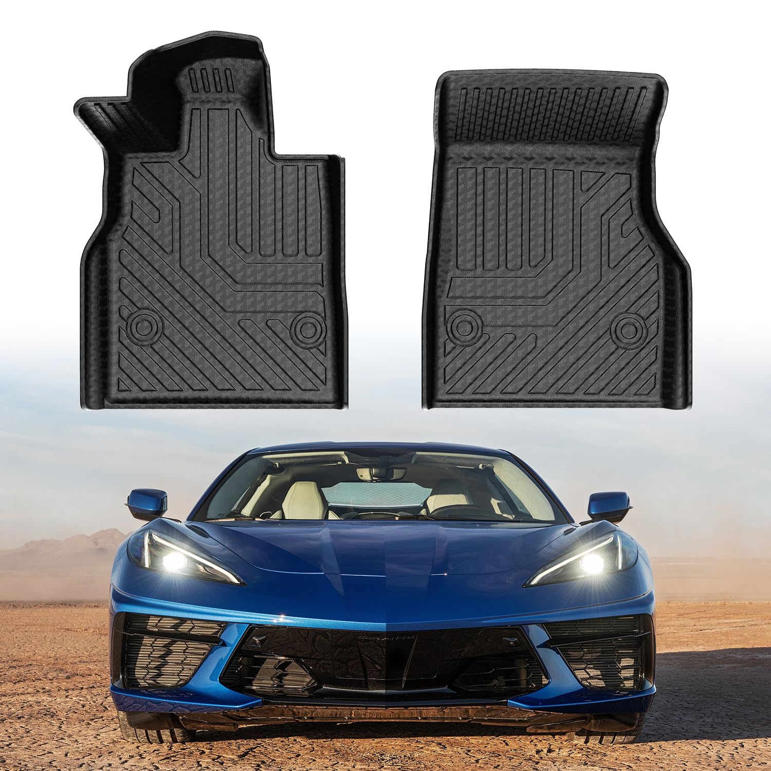 Mixsuper TPE Floor Liners for 2020-2025 C8