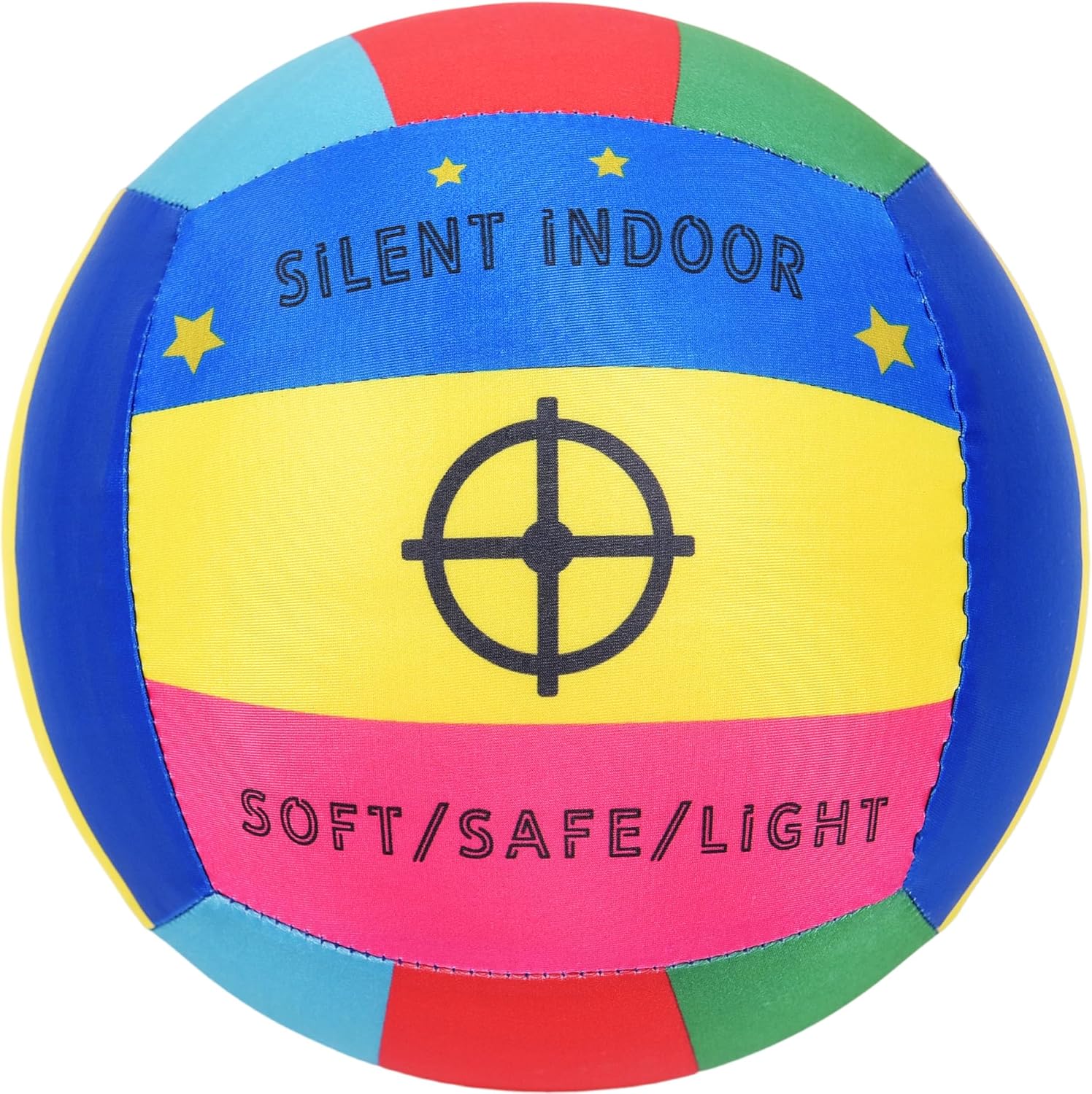 KUYOTQ Size 5 Pink Blue Yellow Cloth Volleyball - Foam Material, Wear-Resistant Volley Ball for Indoor, Perfect for Volleyball Enthusiasts