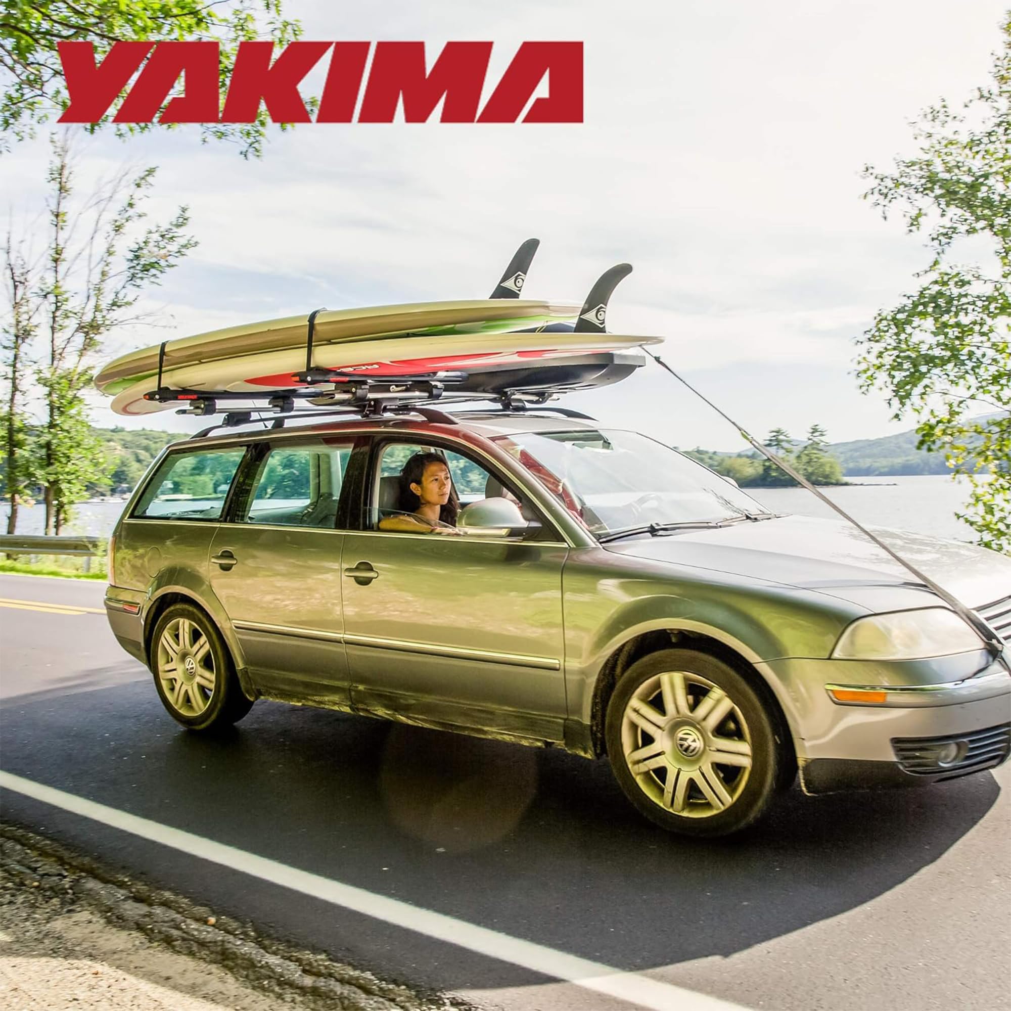 YAKIMA SUPDawg montowany na dachu stojak do paddleboardingu do pojazdów, pomieści do 2 desek