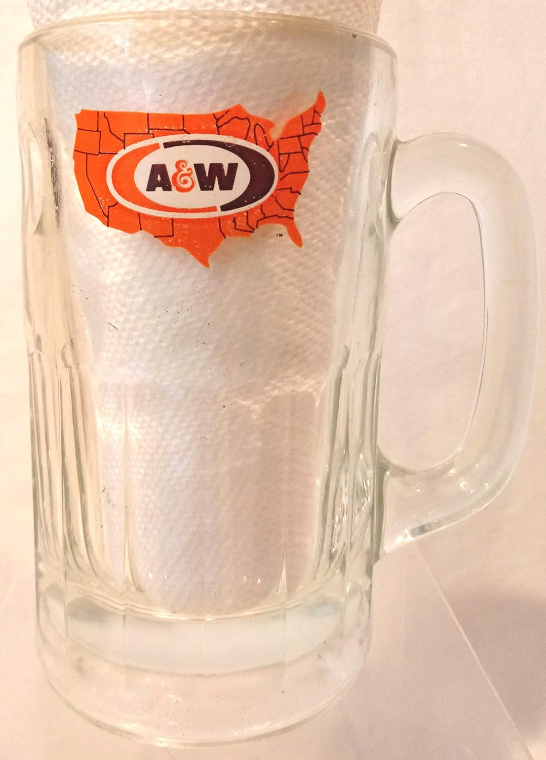 A & W Root Beer Glass Tankard, A and W Root Beer Mug, A