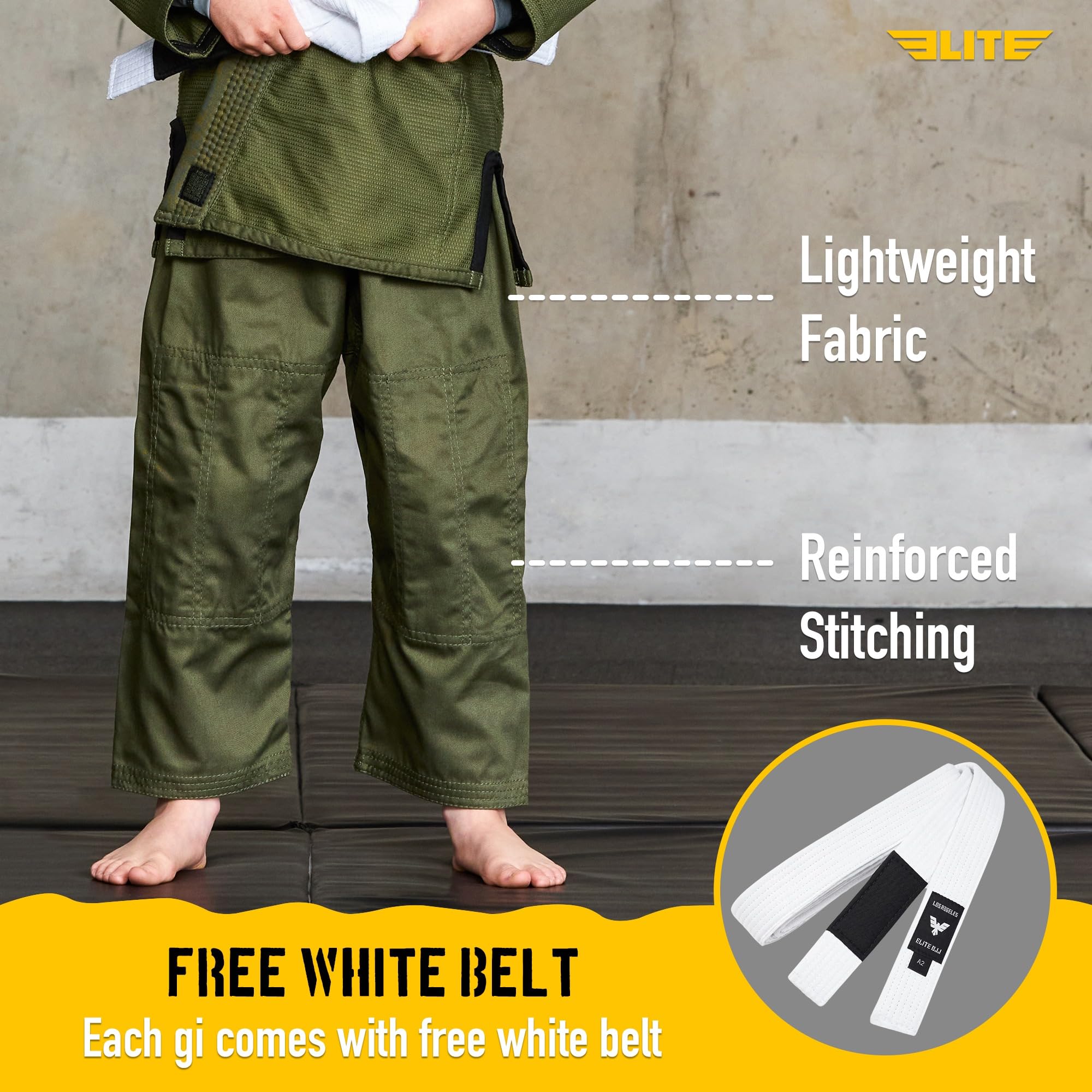 Elite Sports Unisex Et2500-kids Kinder Bjj Gi